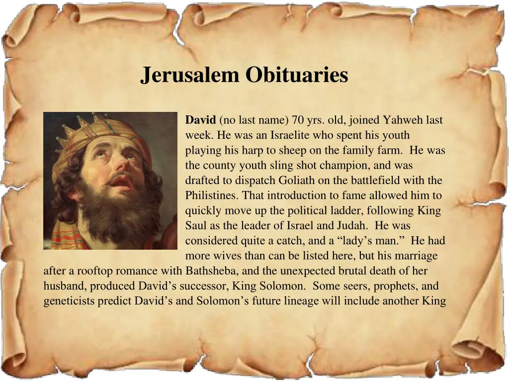 jerusalem obituaries