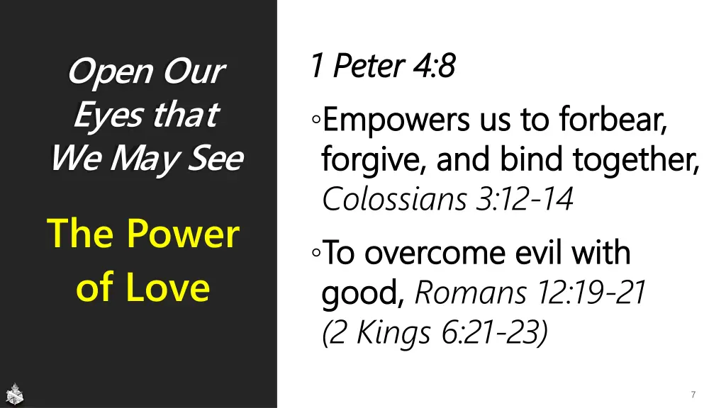 1 peter 4 8 1 peter 4 8 empowers us to forbear