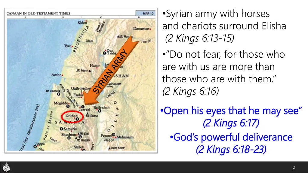 syrian army with horses and chariots surround