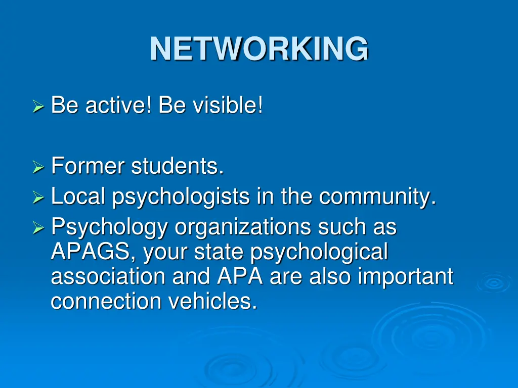 networking