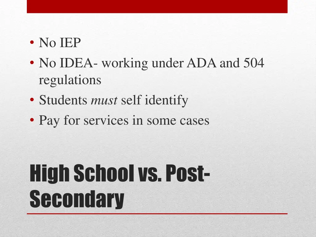 no iep no idea working under