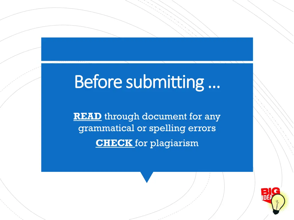 before submitting before submitting