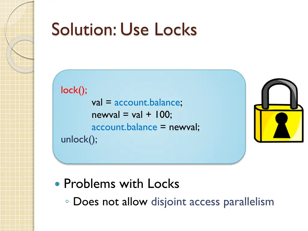 solution use locks