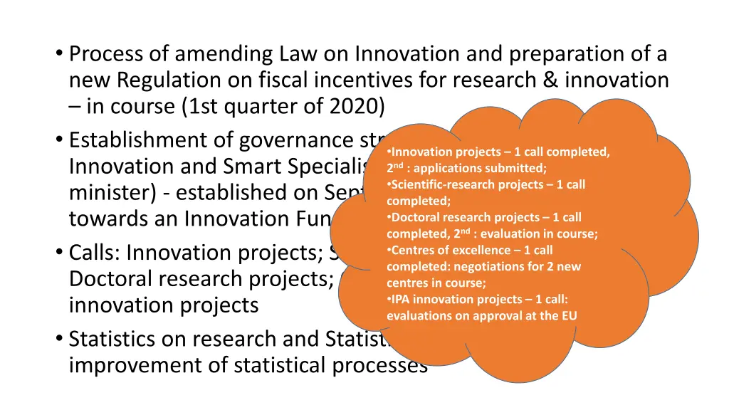 process of amending law on innovation