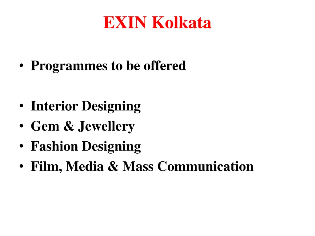 exin kolkata