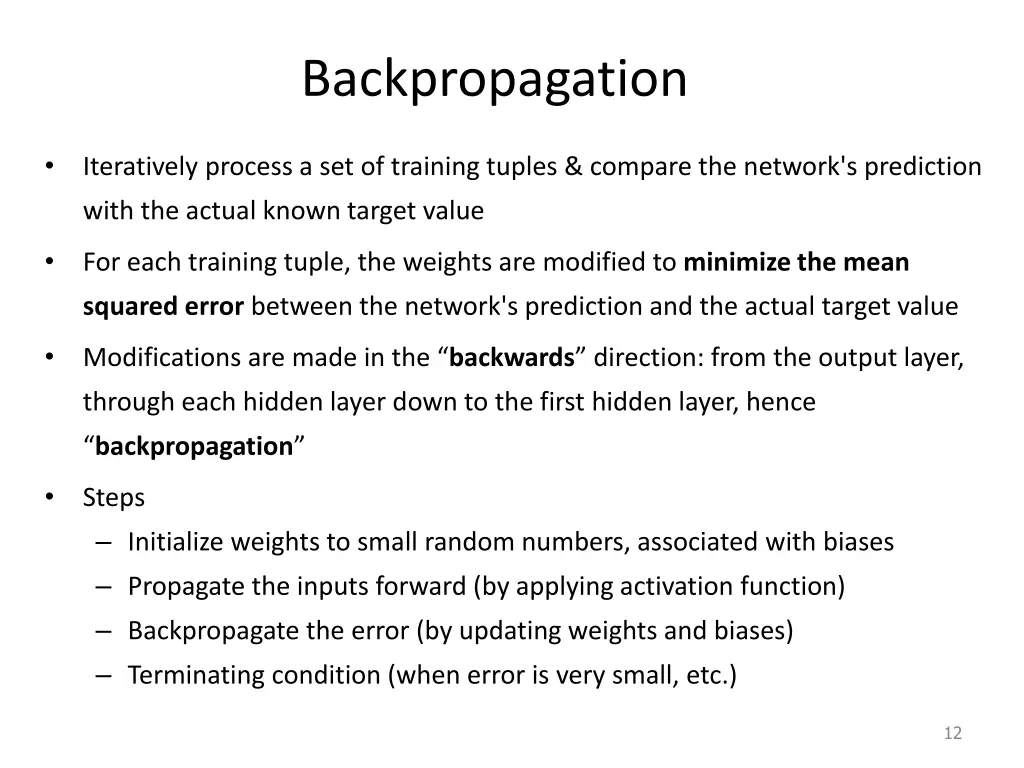 backpropagation