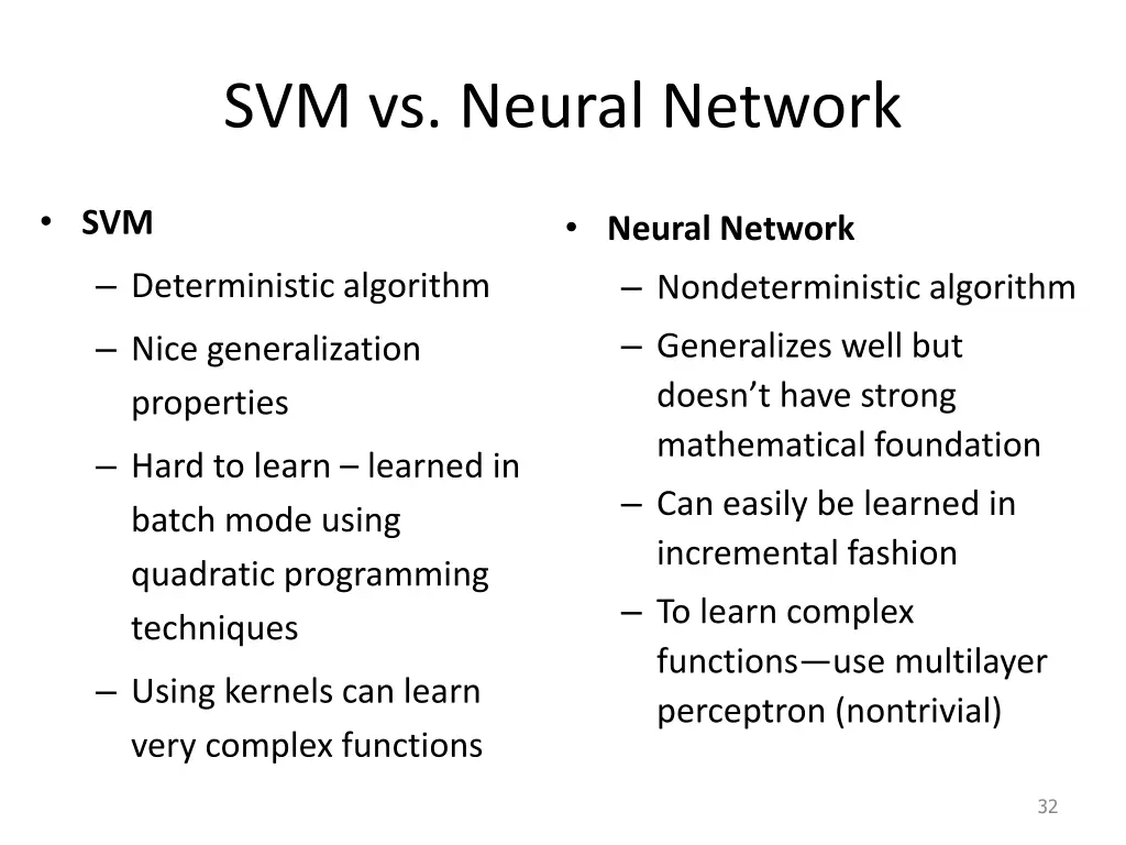 svm vs neural network