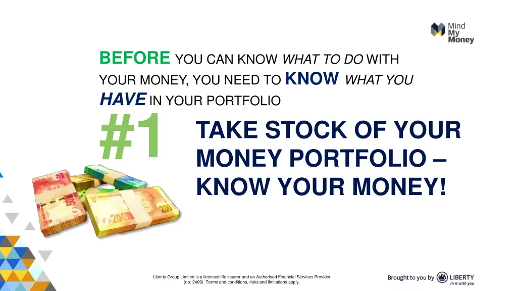 before you can know what to do with your money 1