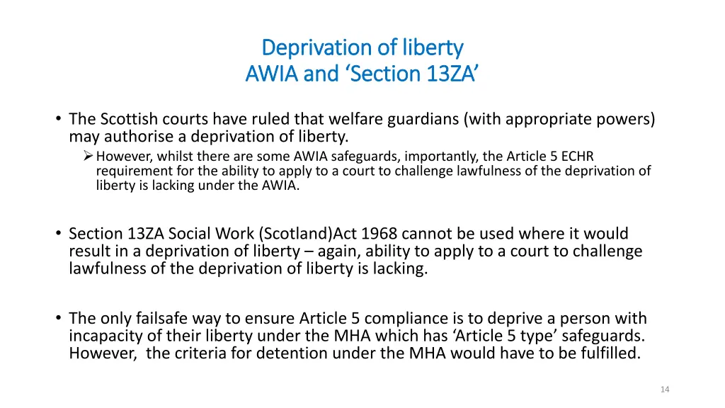 deprivation of liberty deprivation of liberty 1