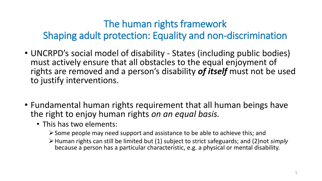 the human rights framework the human rights 1