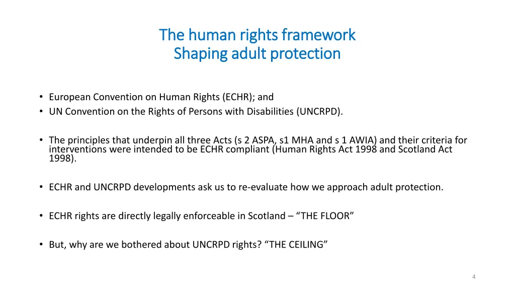 the human rights framework the human rights