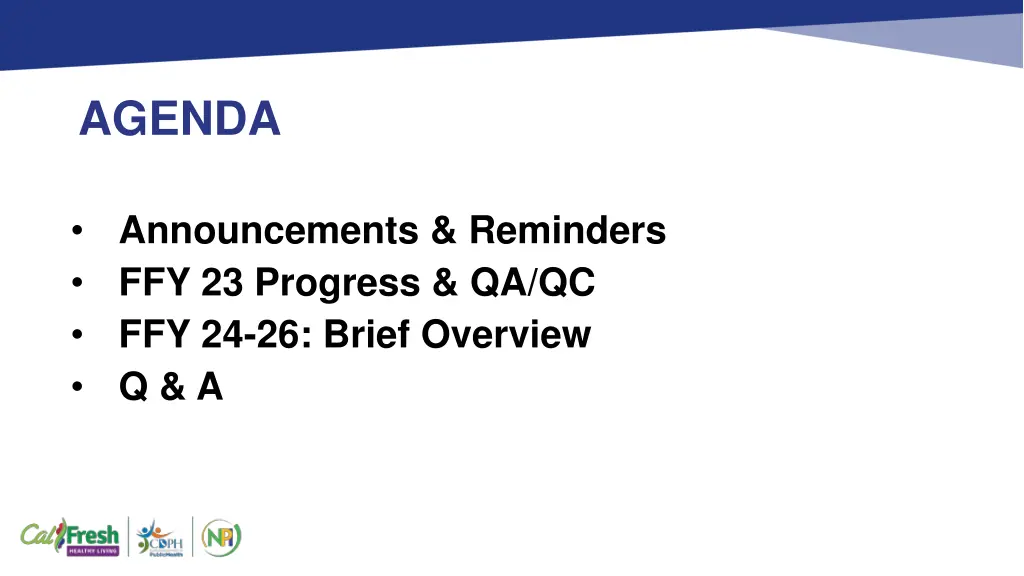agenda