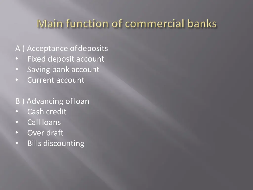 a acceptance ofdeposits fixed depositaccount
