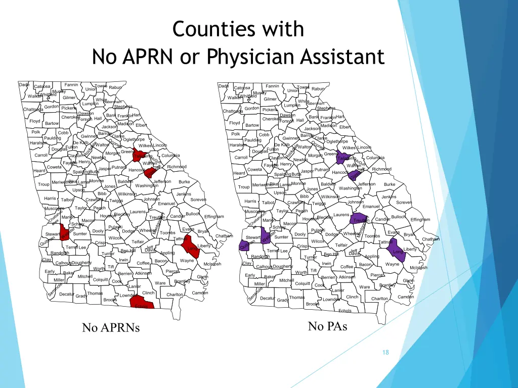 counties with