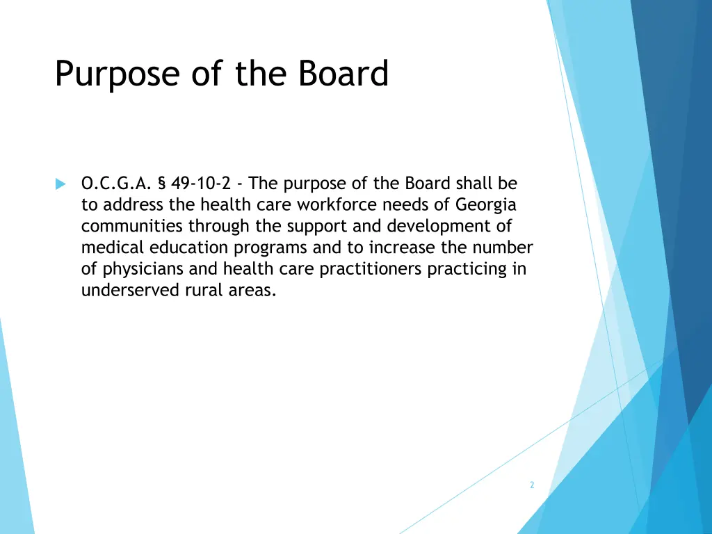 purpose of the board