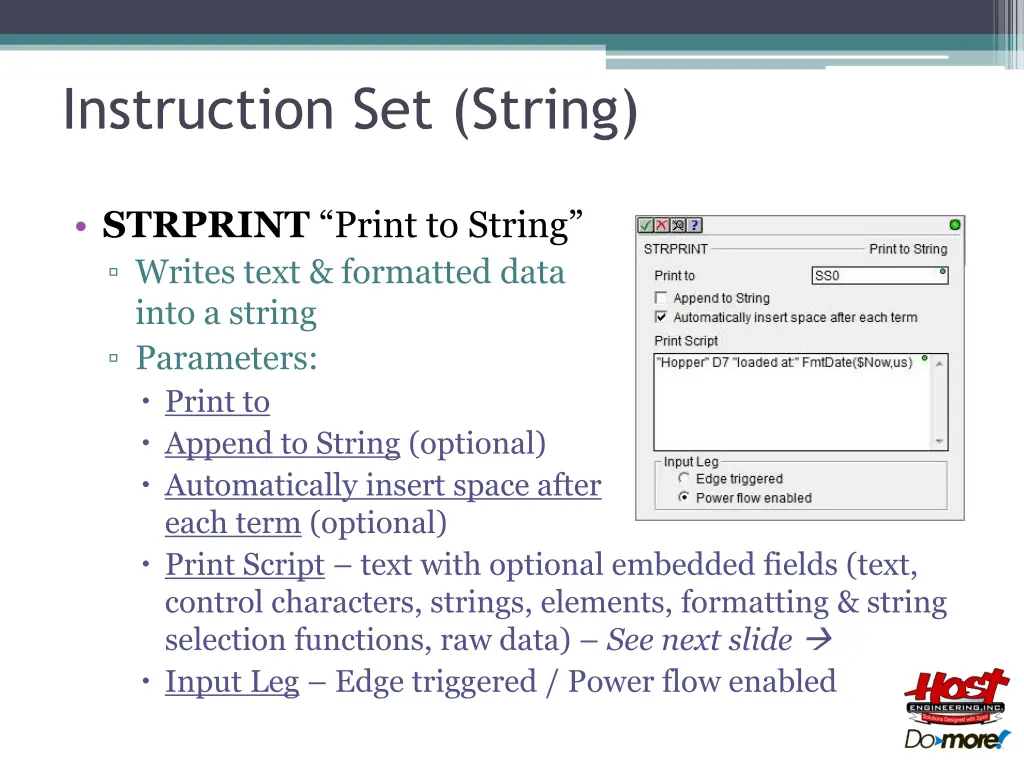 instruction set string 10