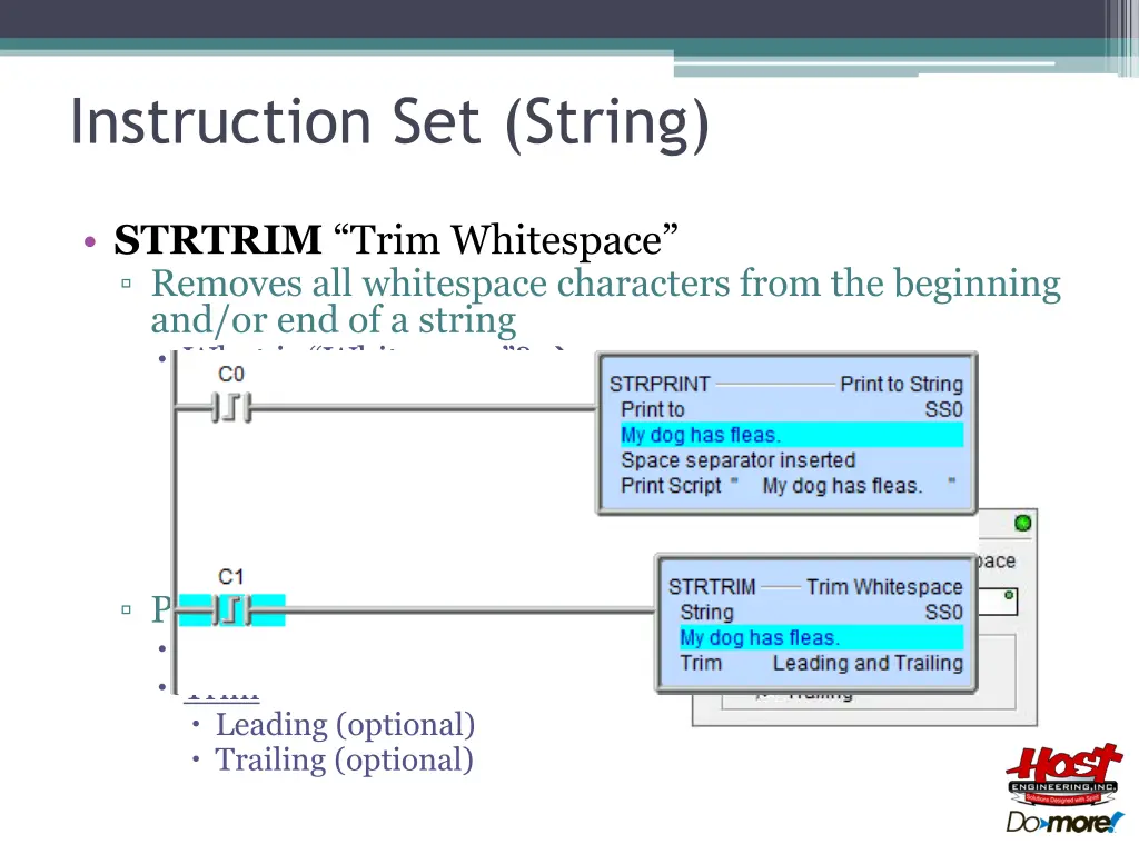 instruction set string 12