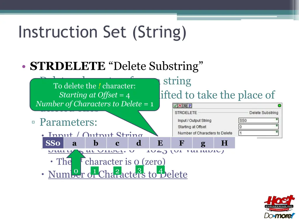 instruction set string 5