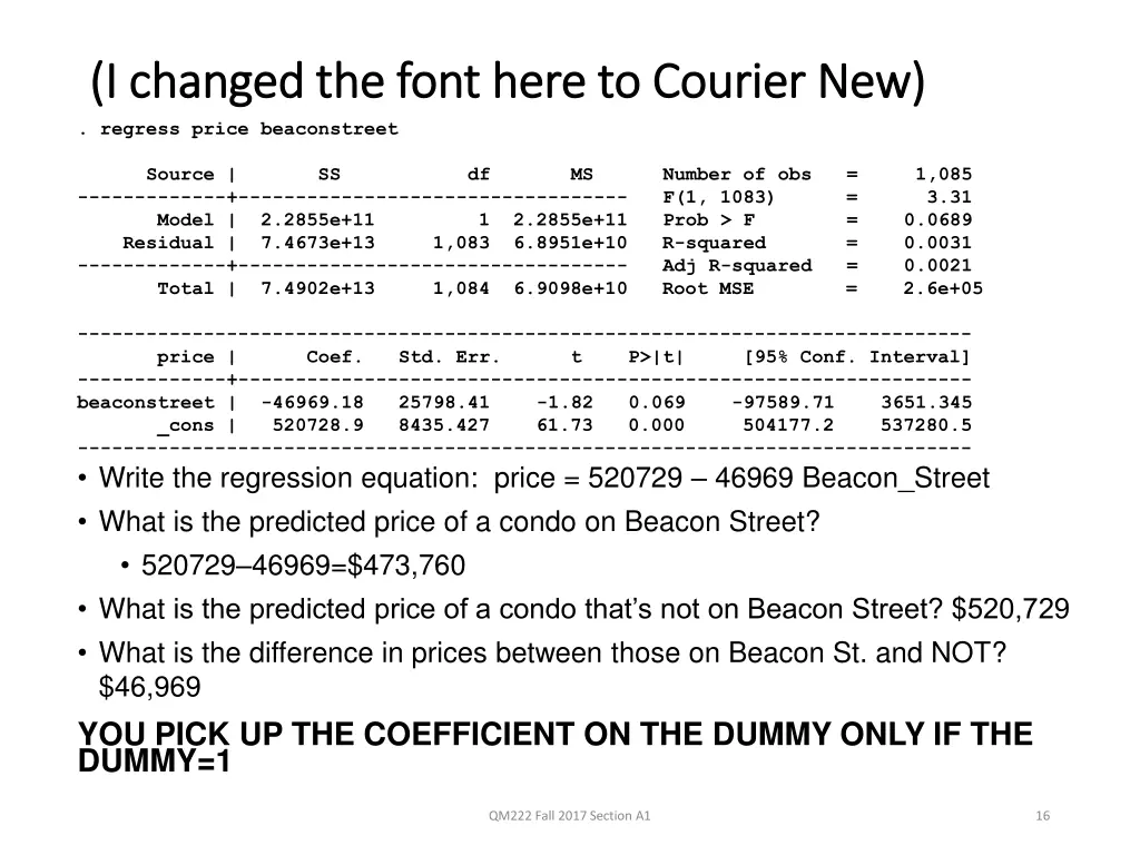 i changed the font here to courier new i changed 1