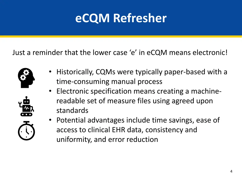 ecqm refresher