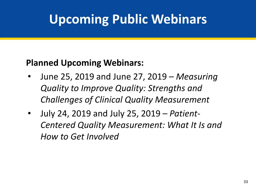 upcoming public webinars 1