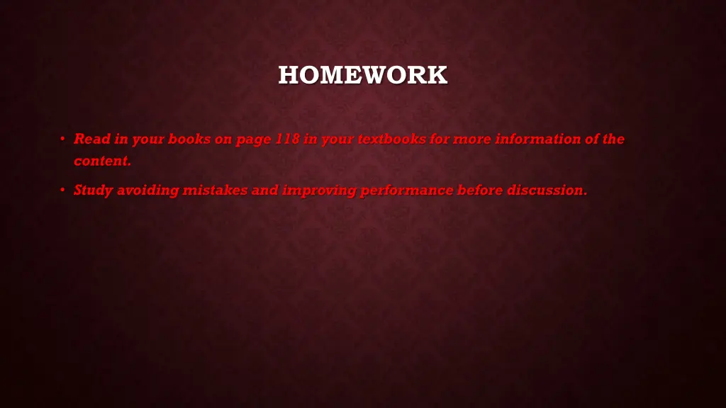 homework