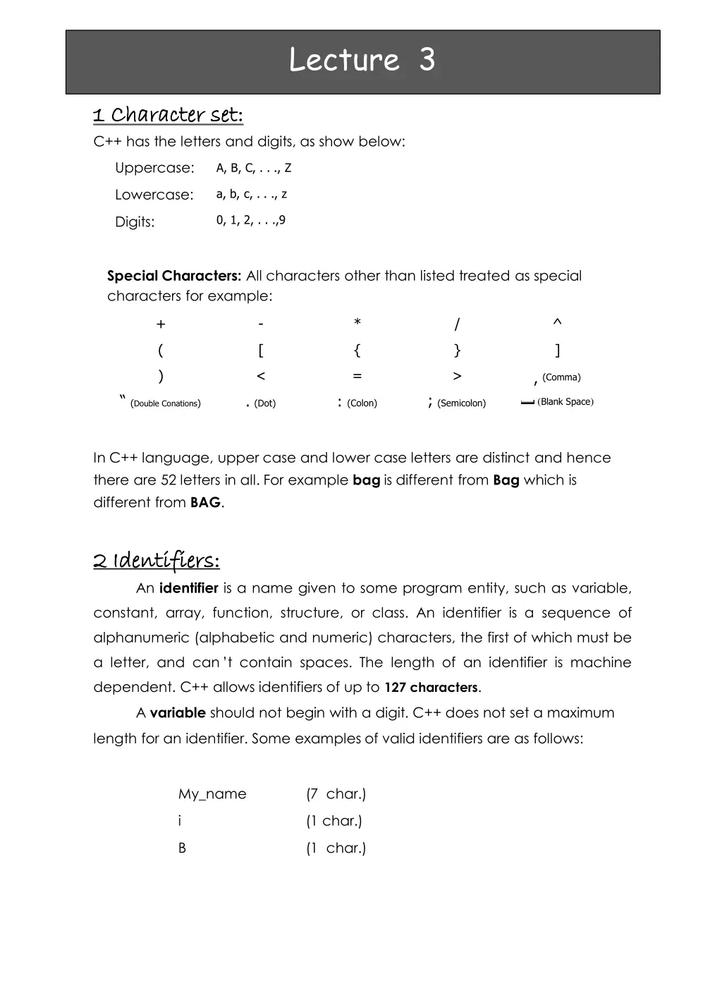 lecture 3