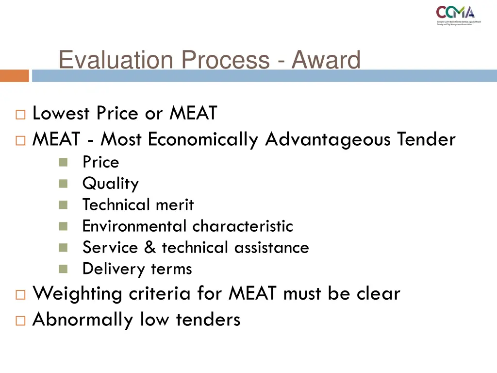 evaluation process award