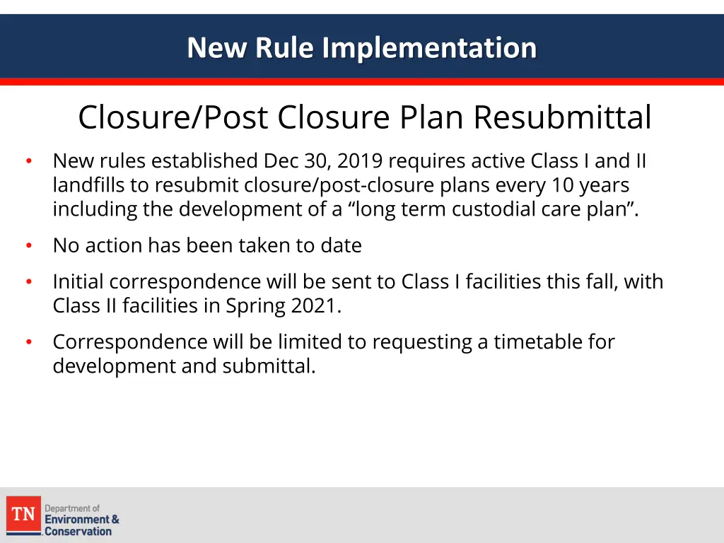 new rule implementation 1