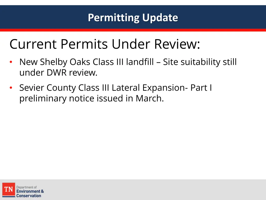 permitting update 3