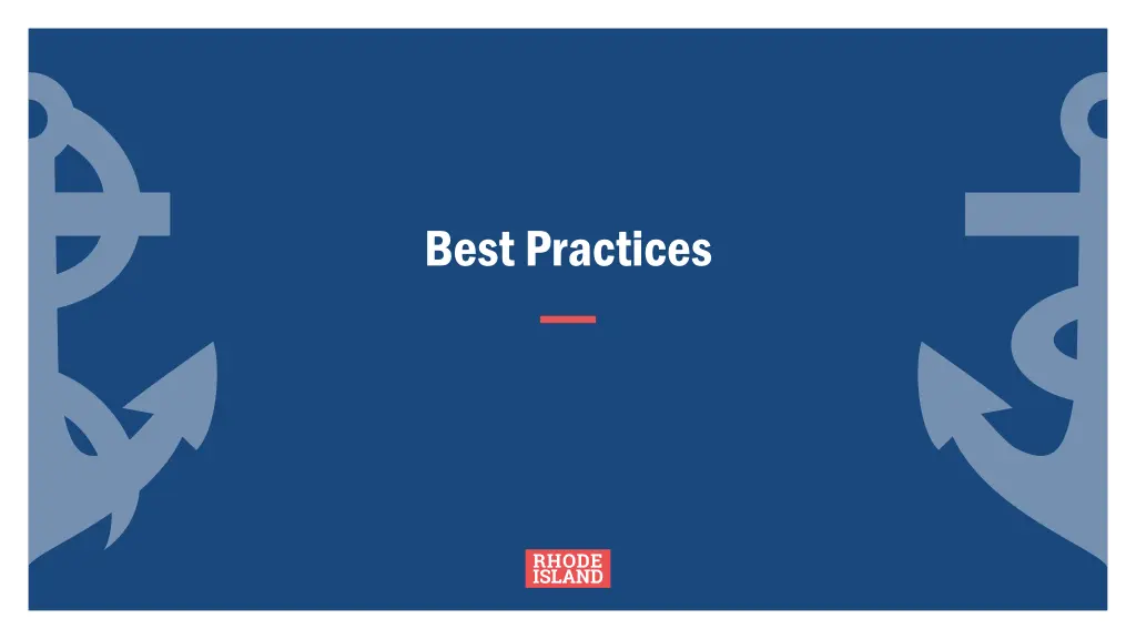 best practices