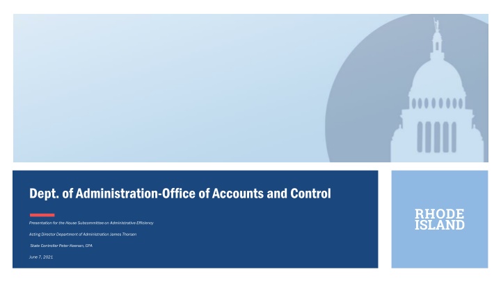 dept of administration office of accounts