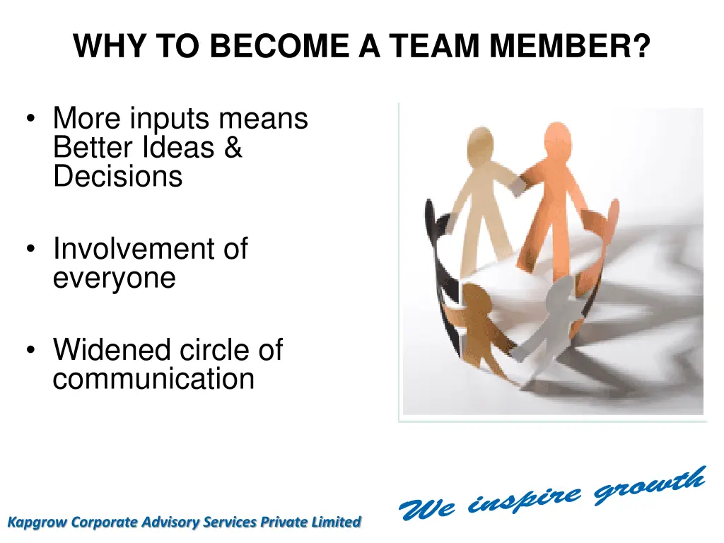 why to become a team member 1