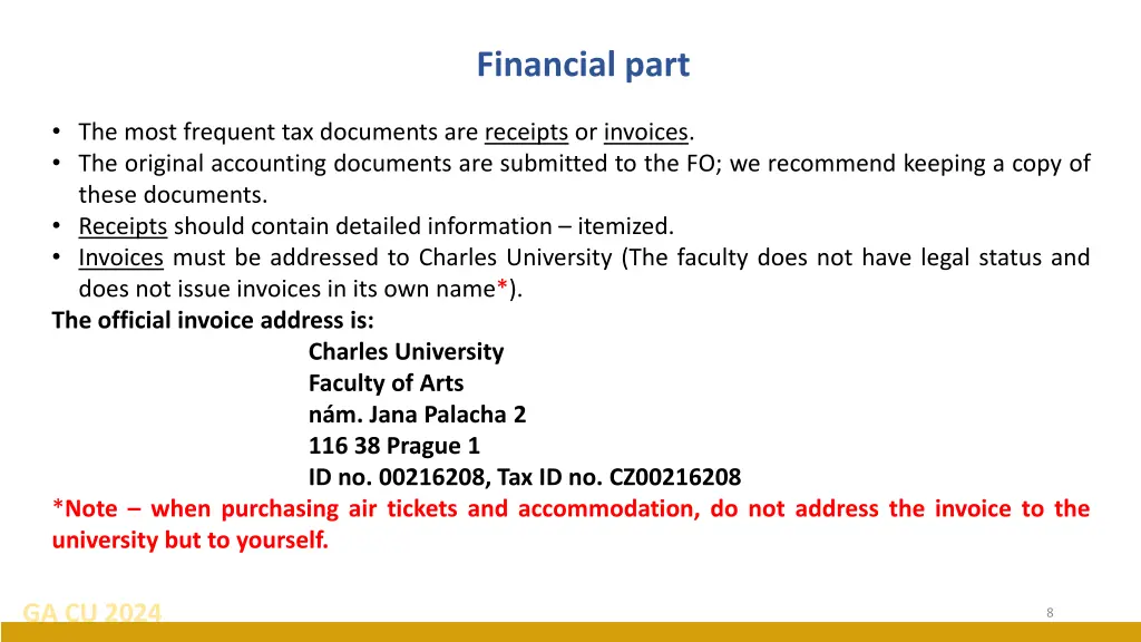 financial part 1