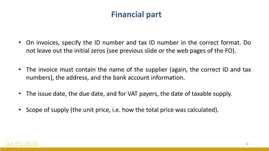 financial part 2