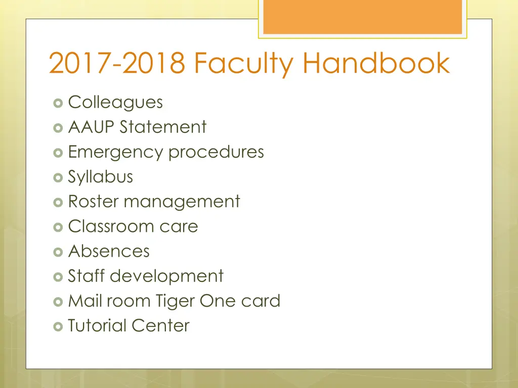 2017 2018 faculty handbook