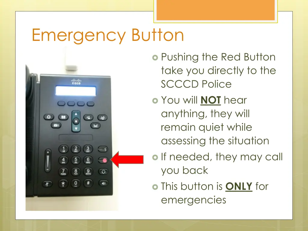 emergency button