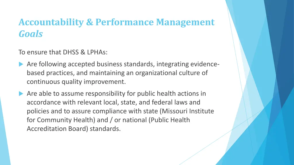accountability performance management goals