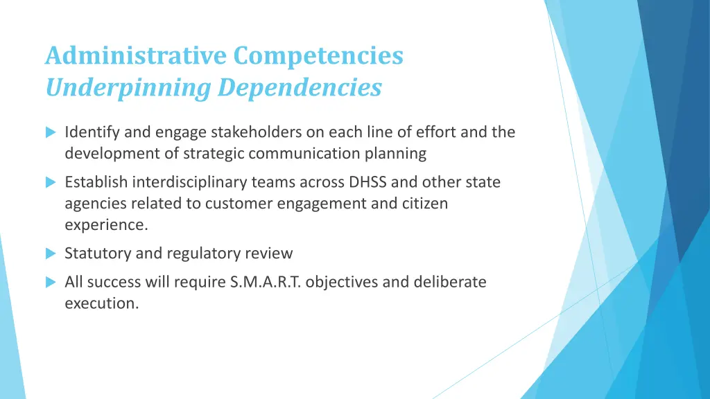 administrative competencies underpinning