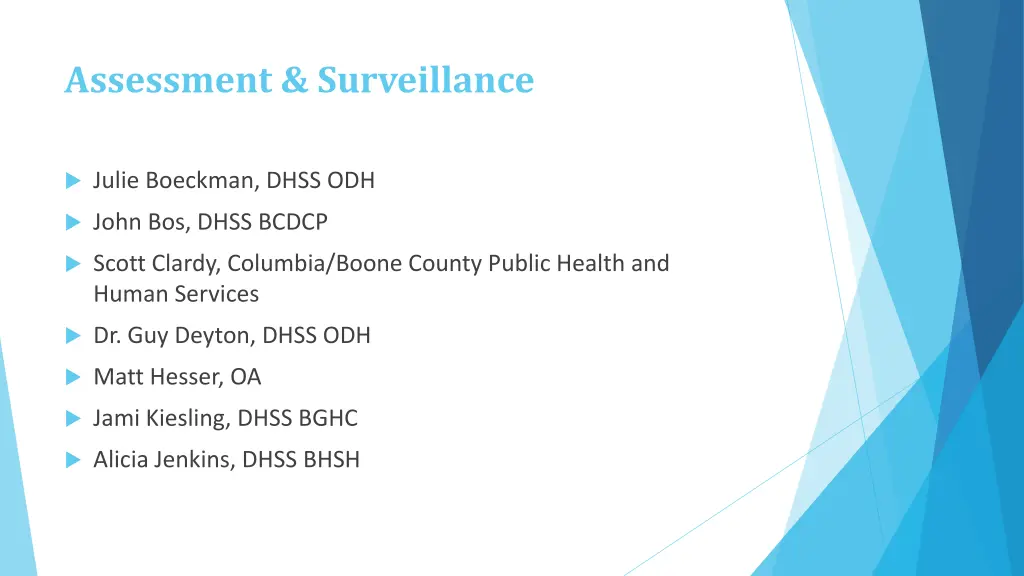 assessment surveillance