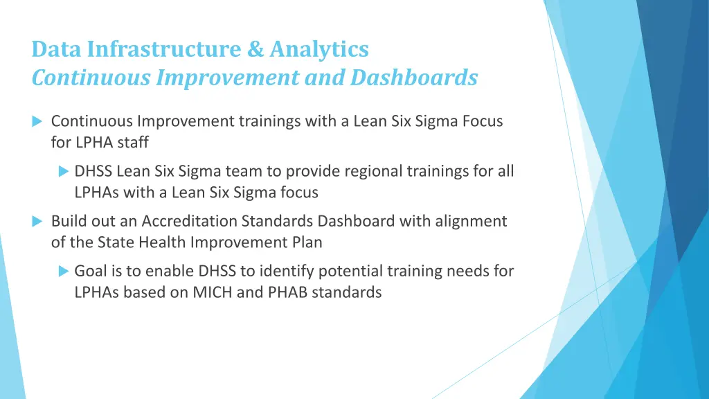 data infrastructure analytics continuous