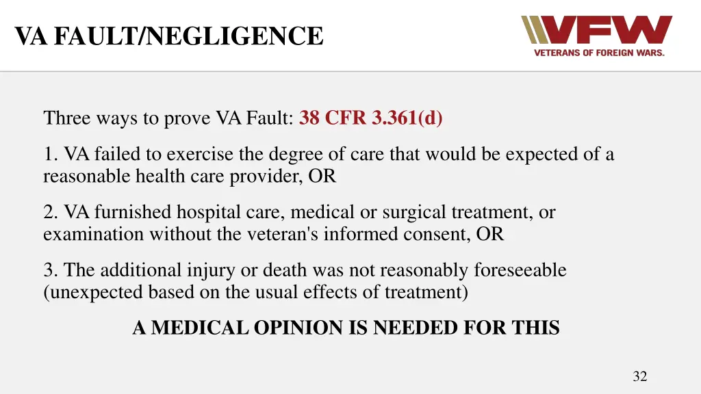 va fault negligence 1