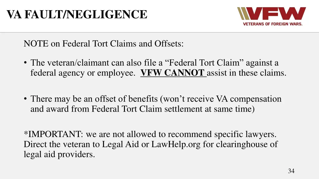 va fault negligence 3