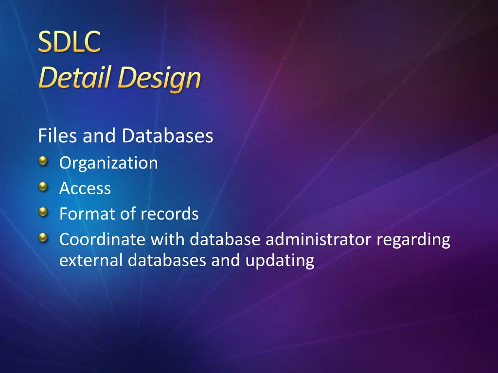 sdlc detail design 4