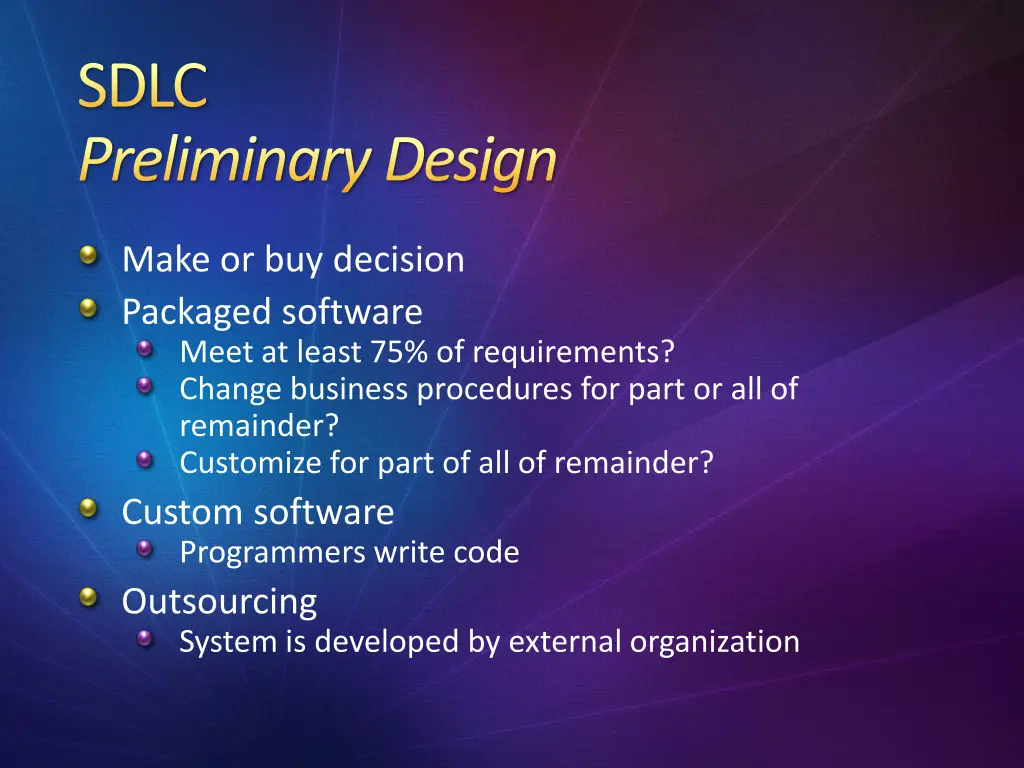 sdlc preliminary design 1