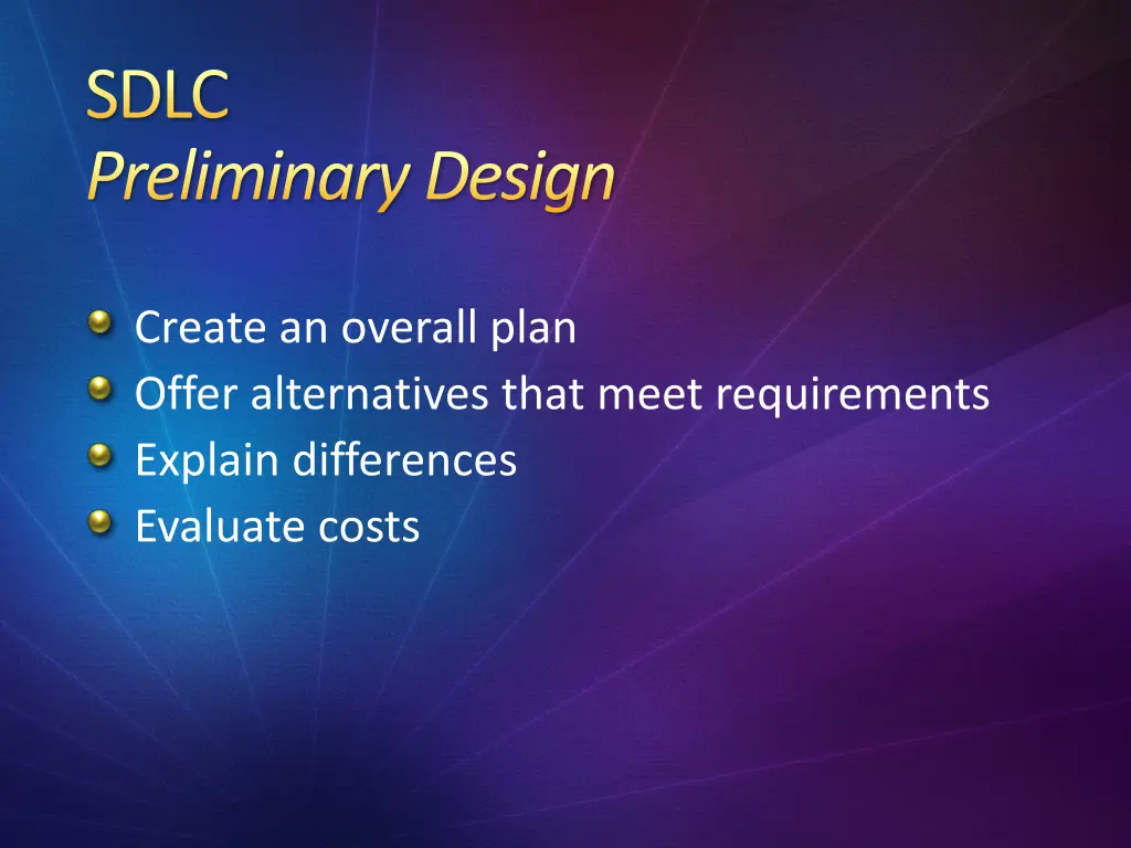 sdlc preliminary design 2
