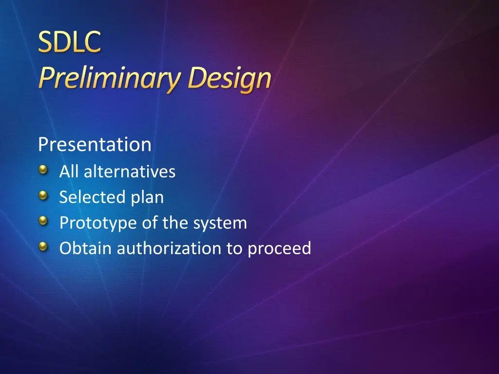 sdlc preliminary design 5