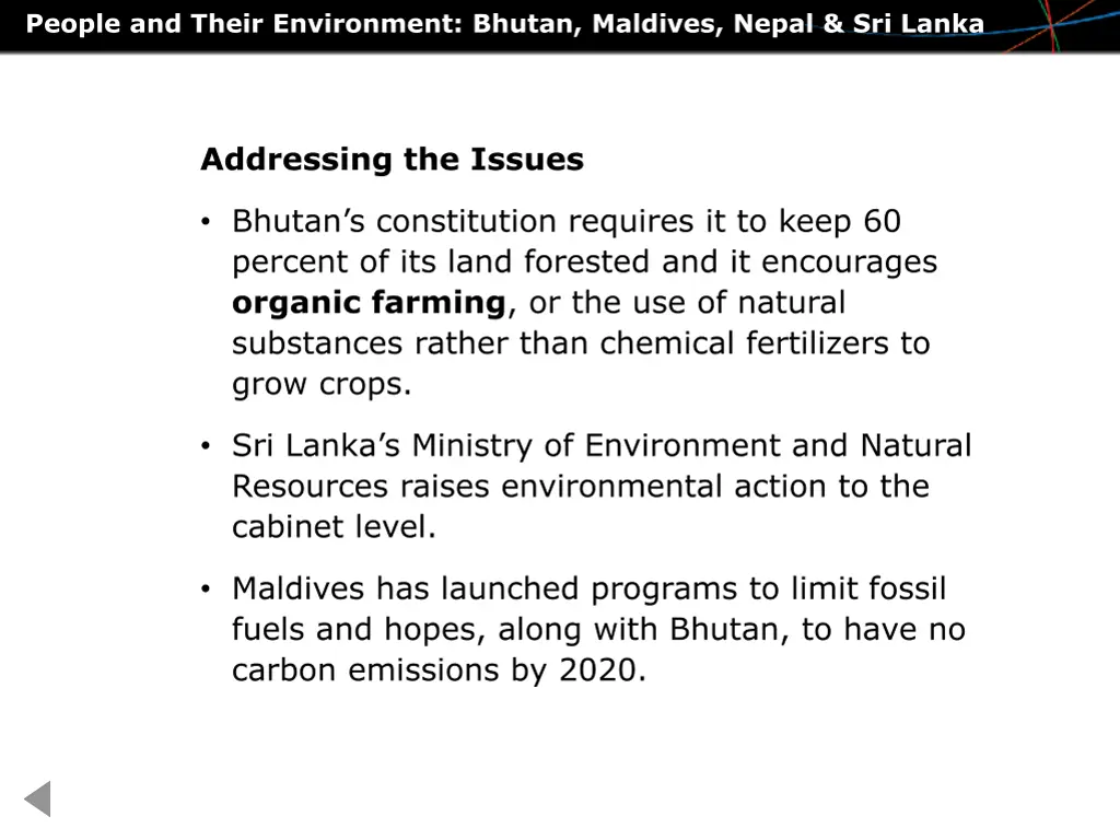 people and their environment bhutan maldives 2