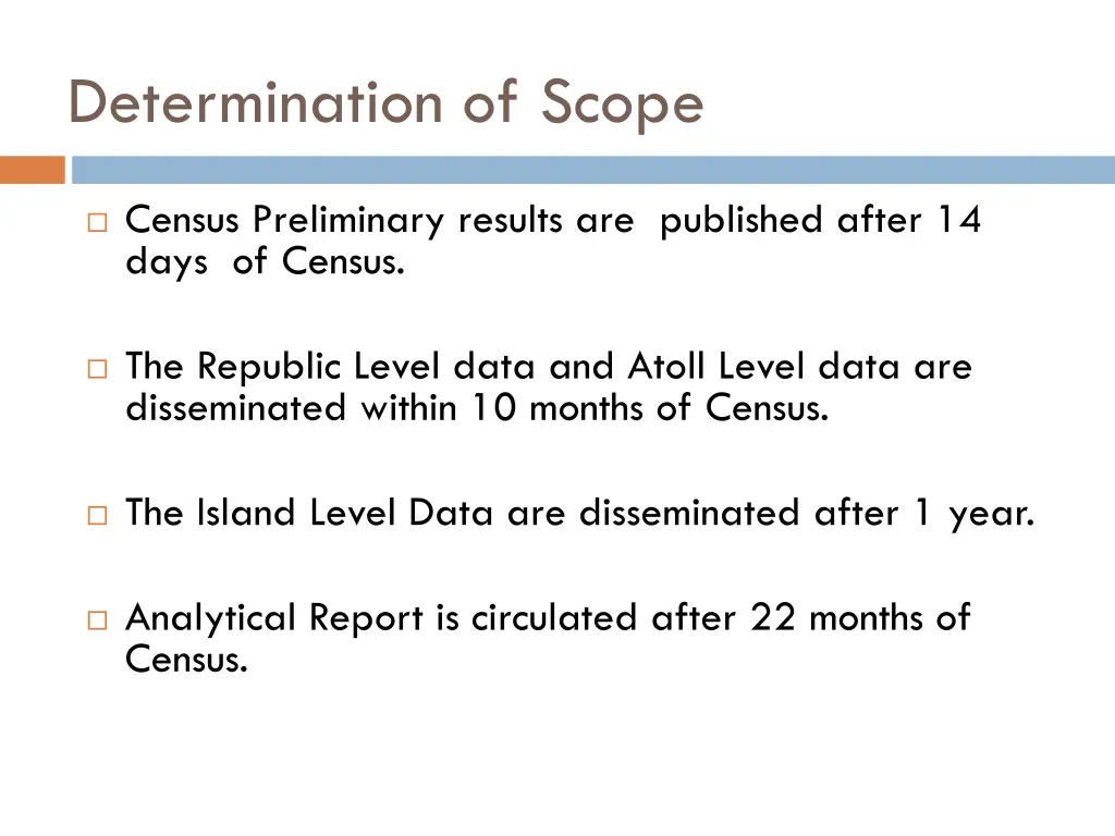 determination of scope 1