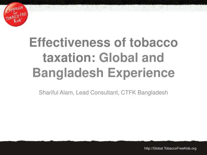 effectiveness of tobacco taxation global